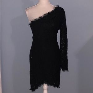 Charlotte Russe one sleeve lace dress
